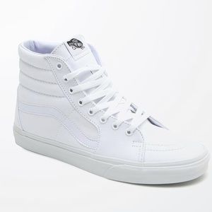 Vans all white Sk8 hi
